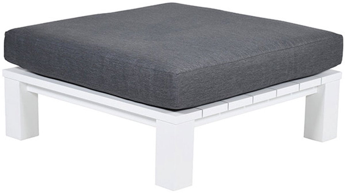 CUBE Lounge tafel - 100x100x50cm - wit mat/ reflex black    TU UC