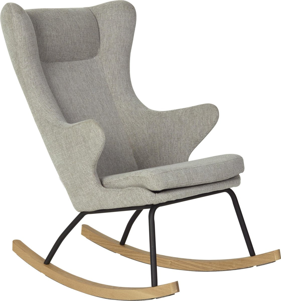 QUAX Rocking chair schommelstoel volwass ene - deluxe - sand grey