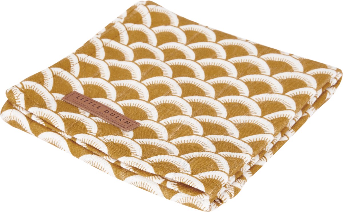 Little Dutch SUNRISE oker - Swaddle doek 120x120cm TU UC
