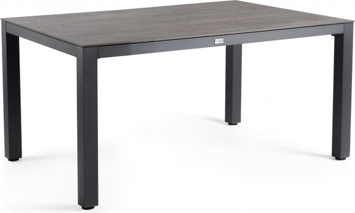 TIERRA Briga tafel - 180x100cm - trespa top forest grey/ charcoal frame TO2375