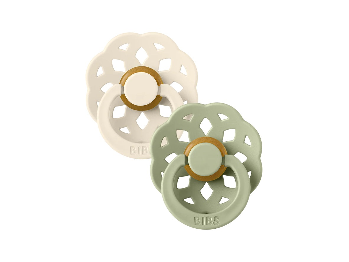 BIBS Fopspenen 2st.- maat 2 - boheme sage/ ivory                4506812