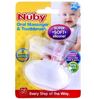 NUBY Vingertandenborstel silicone