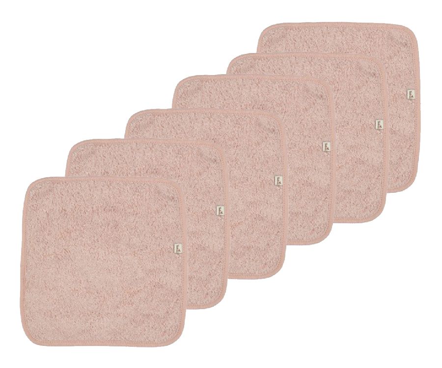 TIMBOO soft wipes reusable 20x20cm - misty rose - 6st