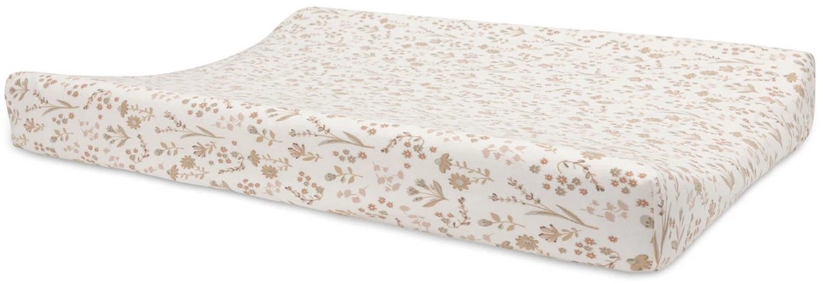 JOLLEIN Hoes voor aankleedkussen jersey- 50x70cm - bloomy