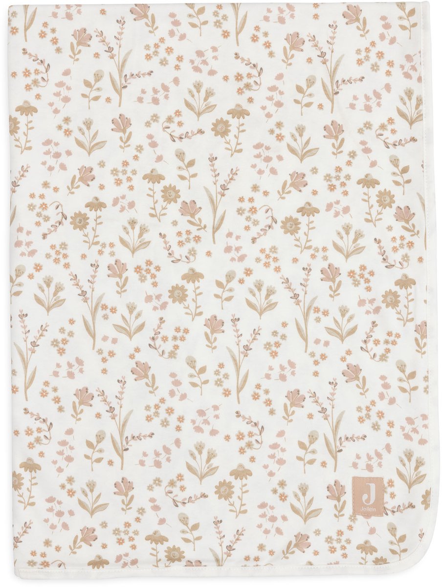 JOLLEIN Deken wieg jersey 75x100cm bloomy