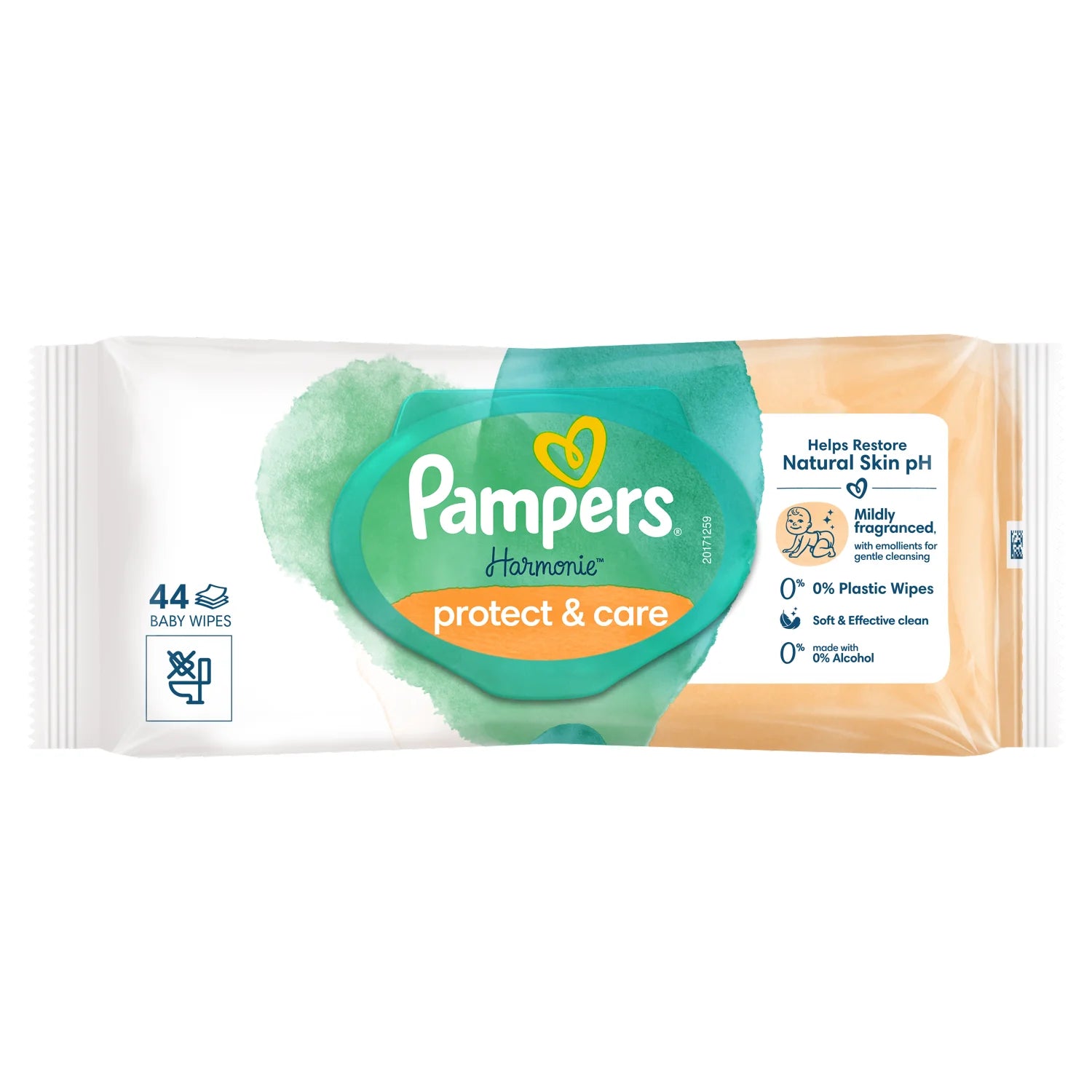 PAMPERS Harmonie doekjes Protect&Care 44st.