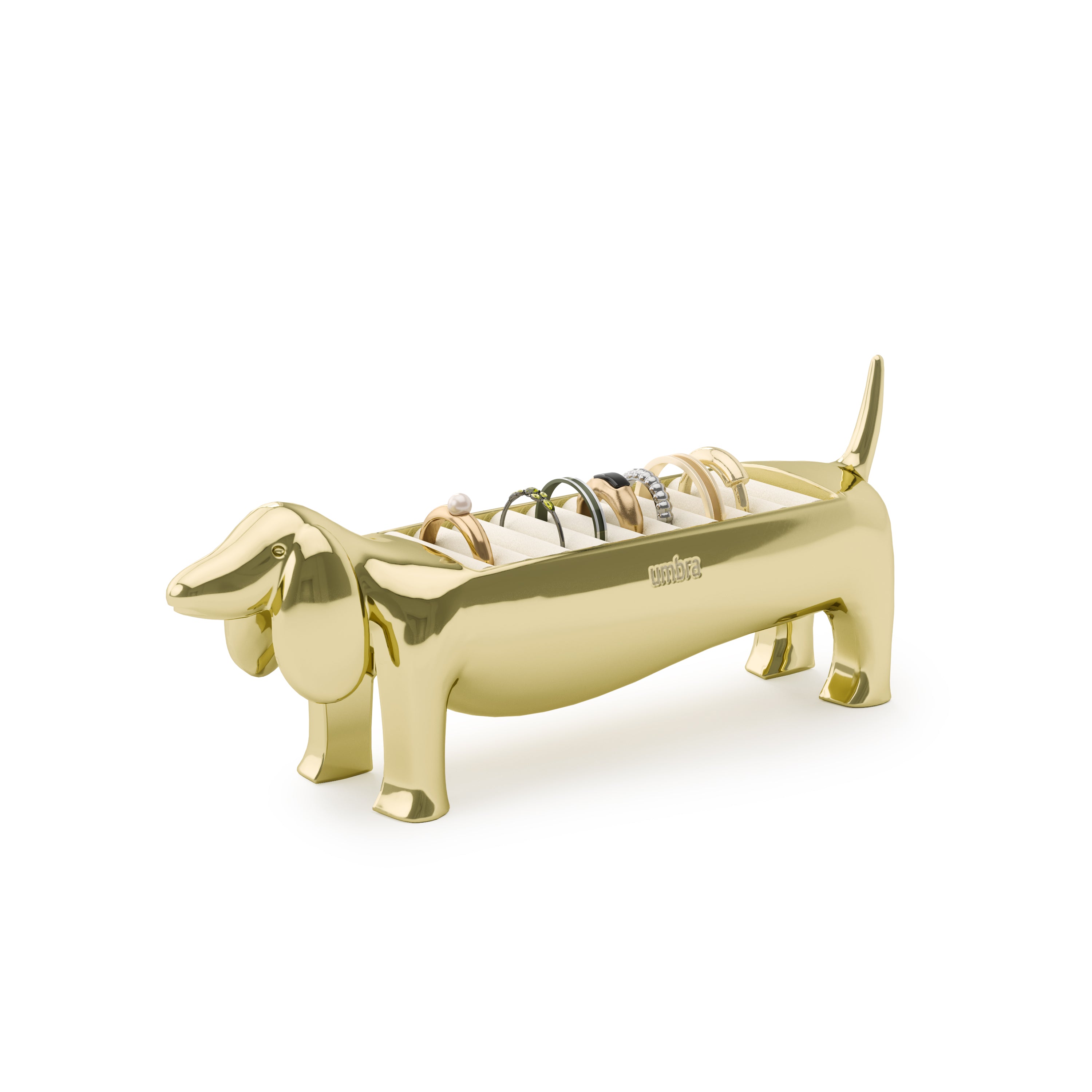 UMBRA Dachsie ringhouder brass