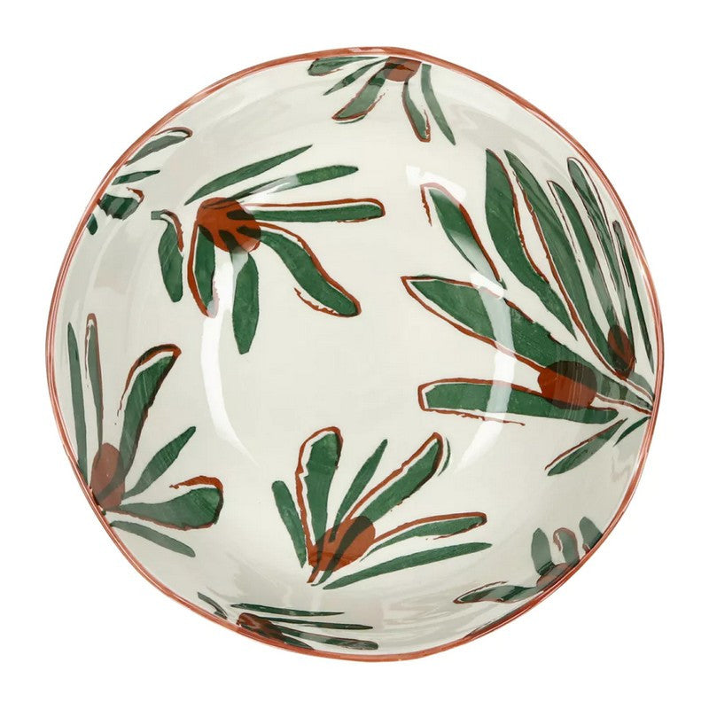 POMAX Mykonos slakom porselein - 24x11,5 cm - groen