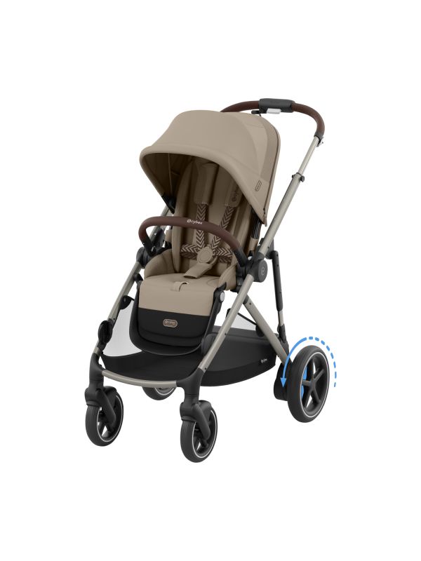 CYBEX eGazelle buggy met draagmand - almond beige