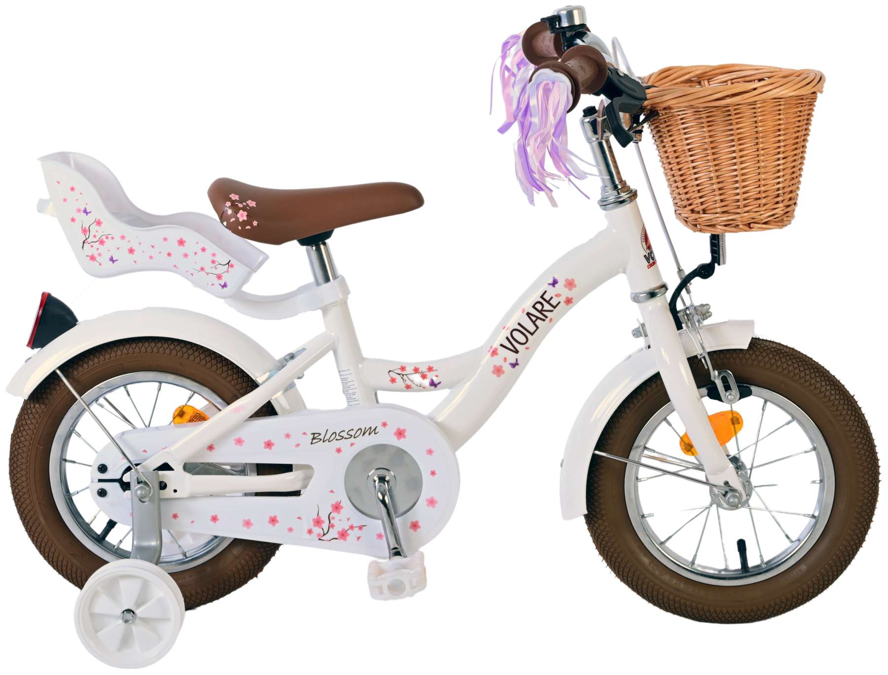 VOLARE Blossom fiets 12inch - wit