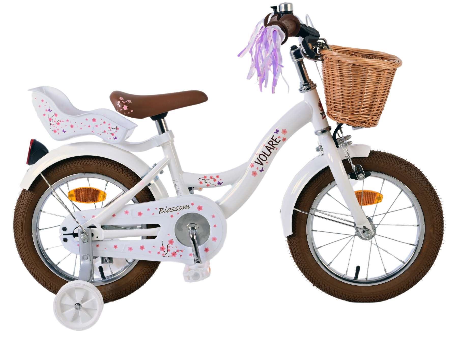 VOLARE Blossom fiets 14inch - wit