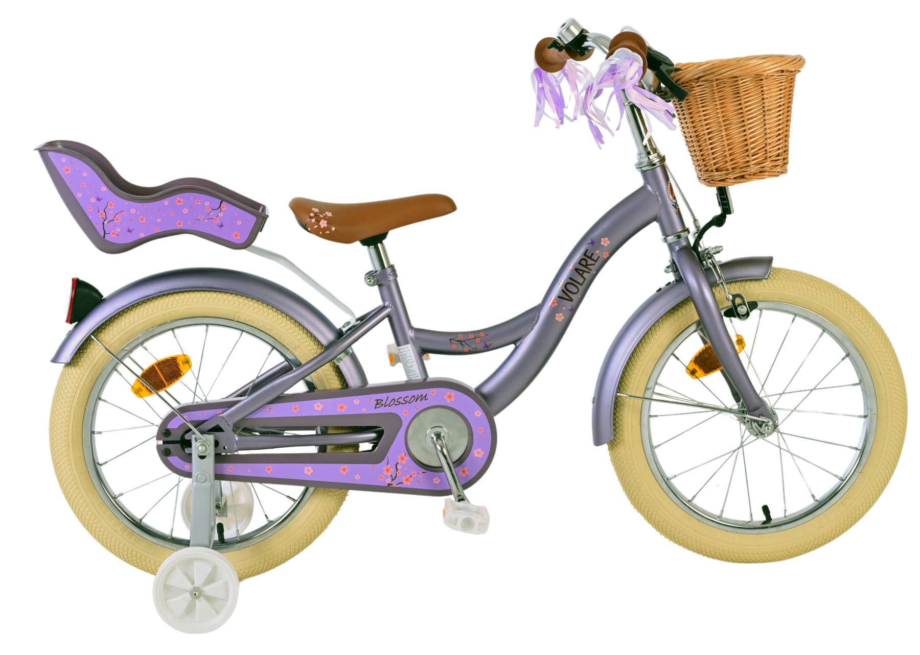 VOLARE Blossom fiets 16inch - paars
