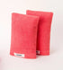 WOODY Washandje 20x15cm - koraalrood