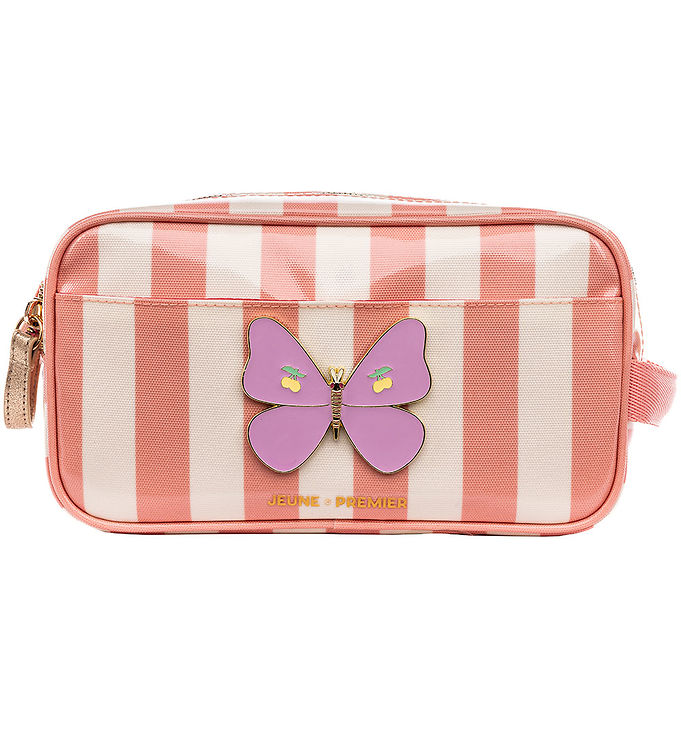JEUNE PREMIER Travel Pouch - Butterfly Stripe