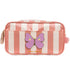 JEUNE PREMIER Travel Pouch - Butterfly Stripe